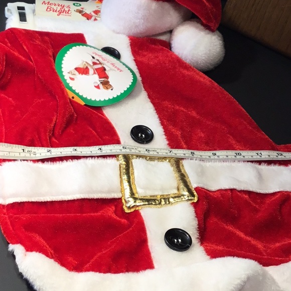 NWT Santa Pet Christmas Costume size Medium - Picture 14 of 16